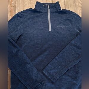 Vineyard Vines Men’s Blue Performance Quarter-Zip Size Mens Small